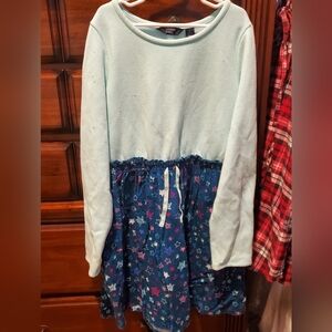 MUST GO Girls' Size 10 12 Lands' End Long Top, Sweater Dress, Shirtdress